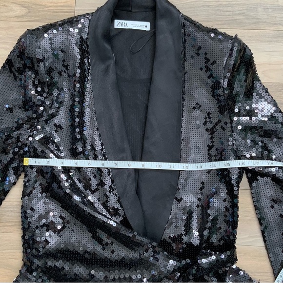 Zara Black Sequin Dress - Picture 12 of 16